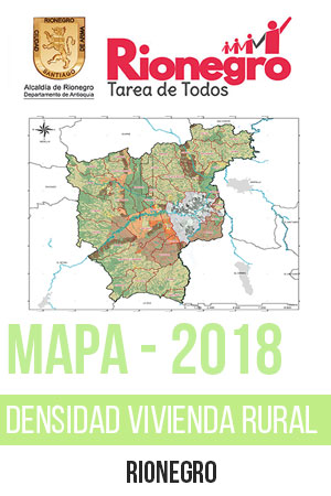Rionegro Mapa Densidad de vivienda normativa rural 2018