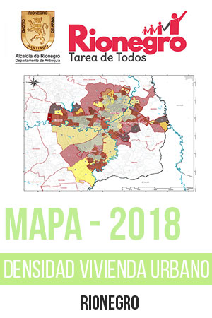 Rionegro Mapa Densidad de vivienda normativa urbana 2018