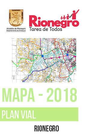 Rionegro Mapa plan vial 2018