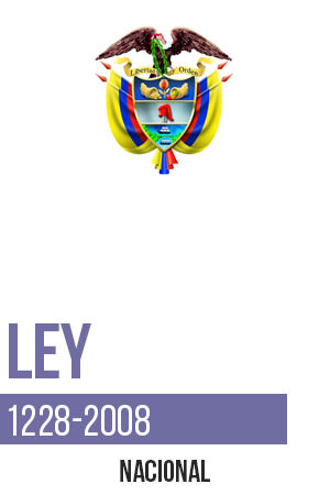 Ley 1228 de Julio 16 del 2008